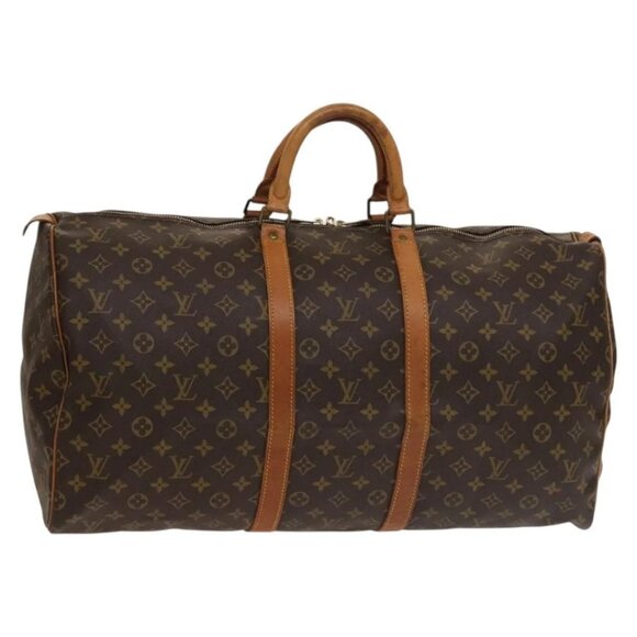 LOUIS VUITTON Monogram Keepall 55 Boston Bag M41424 LV Auth 136098 - Picture 1 of 16